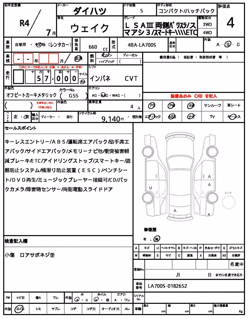 DAIHATSU WAKE