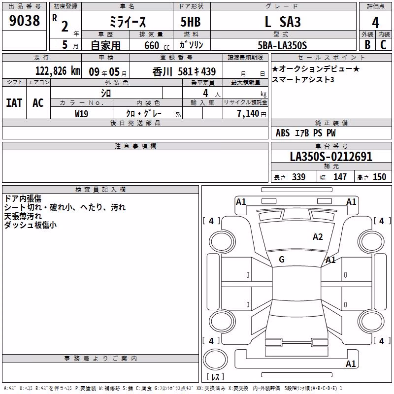 DAIHATSU MIRA E:S