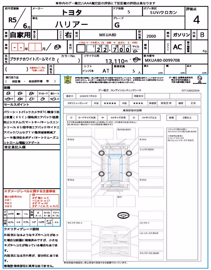 TOYOTA HARRIER