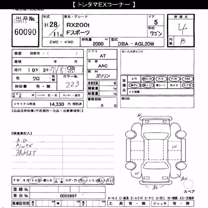 LEXUS RX200T