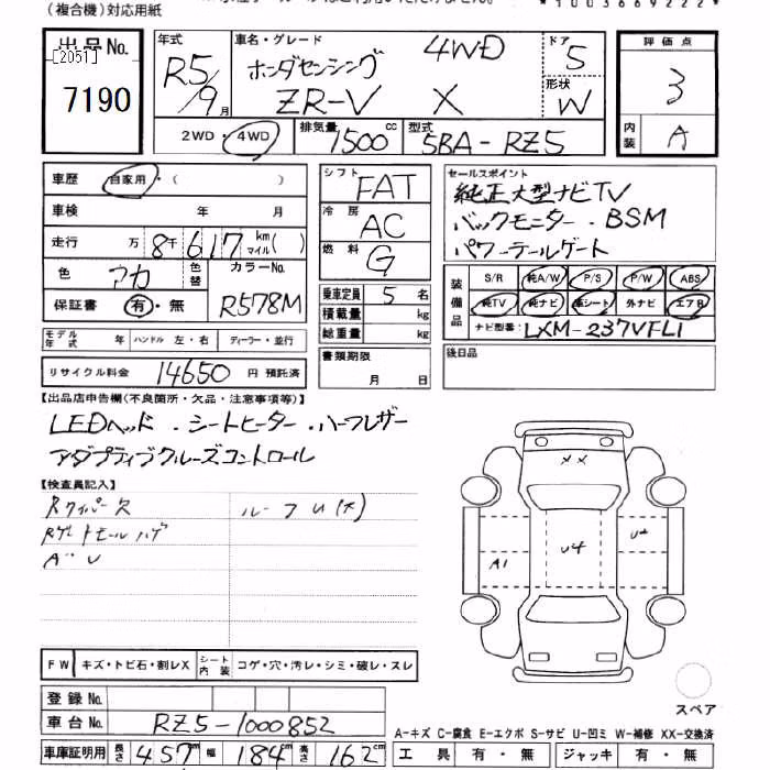HONDA ZR-V