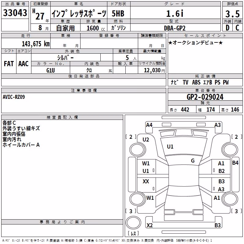 SUBARU IMPREZA