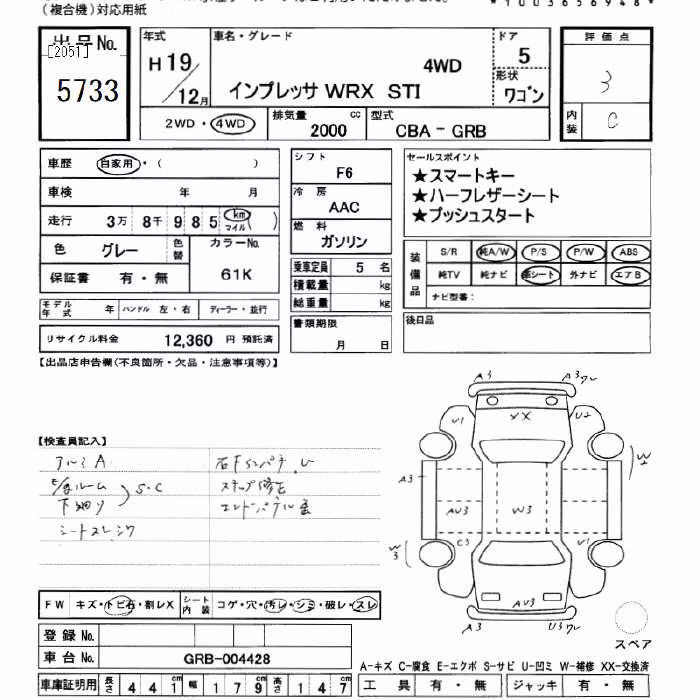 SUBARU IMPREZA WRX STI
