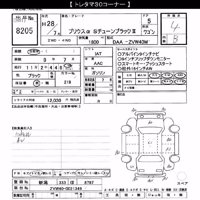 TOYOTA PRIUS ALPHA
