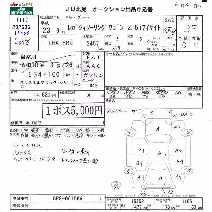 SUBARU LEGACY