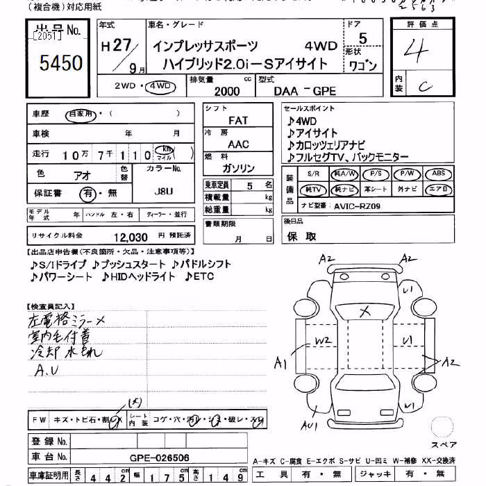 SUBARU XV