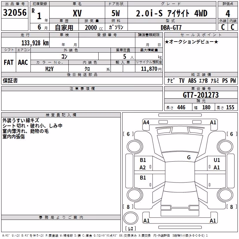 SUBARU XV