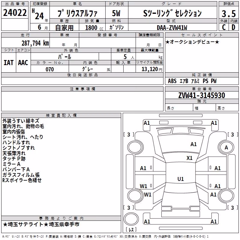 TOYOTA PRIUS ALPHA