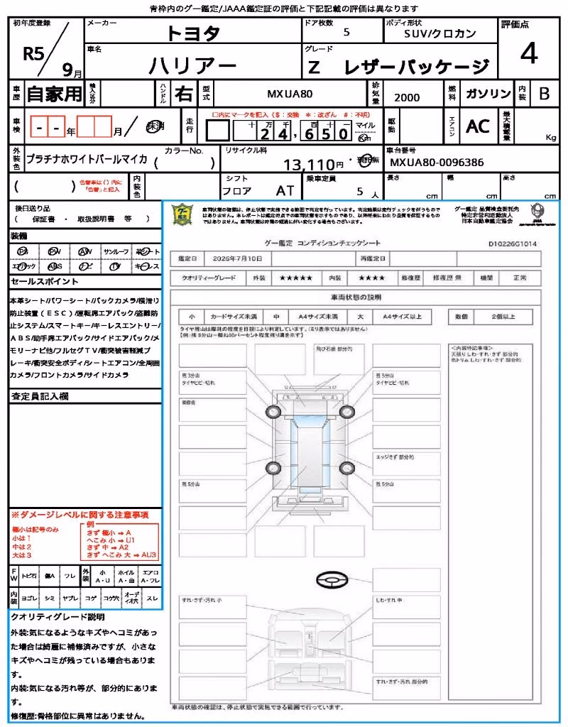 TOYOTA HARRIER