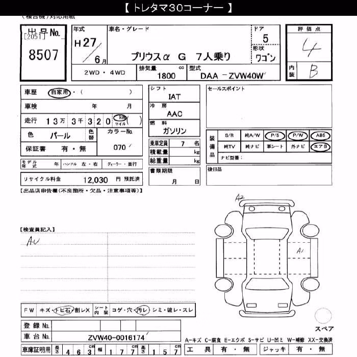 TOYOTA PRIUS ALPHA