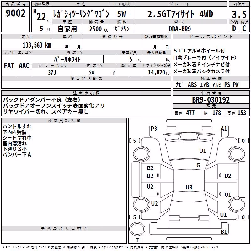 SUBARU LEGACY