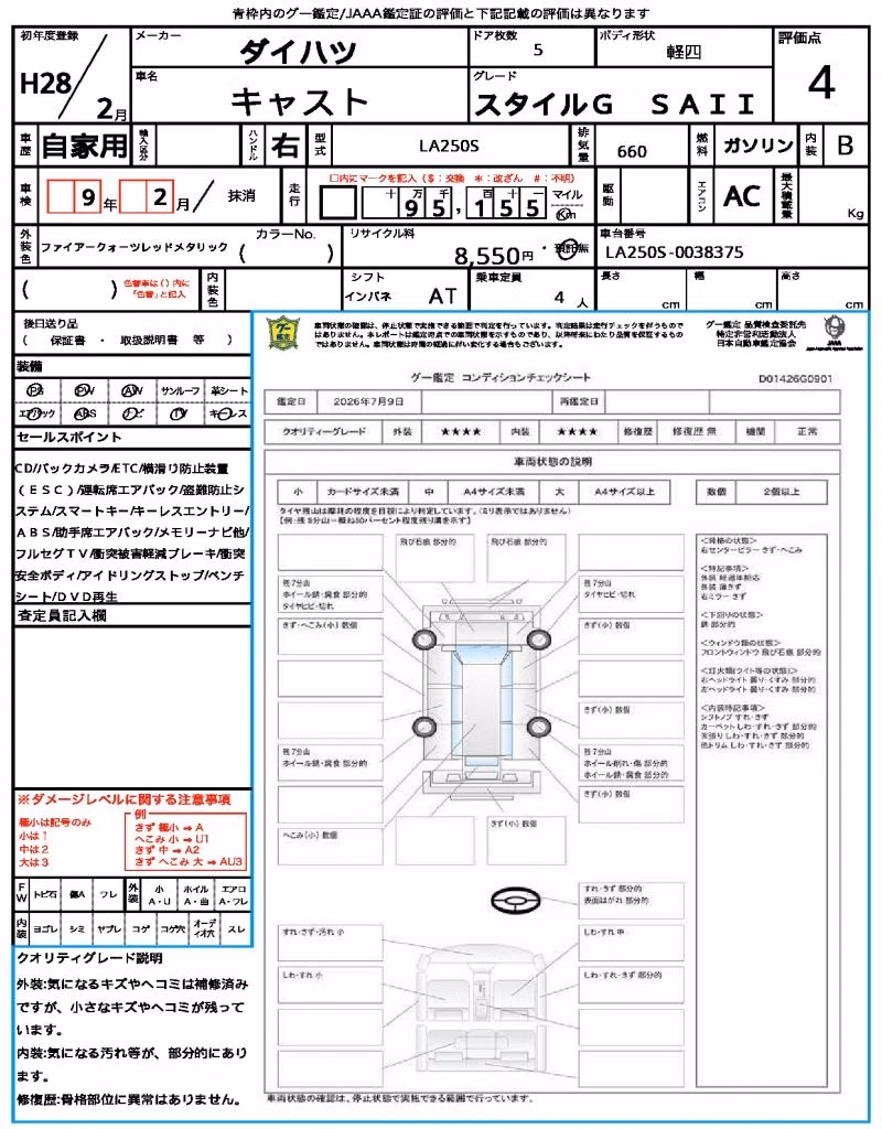 DAIHATSU CAST