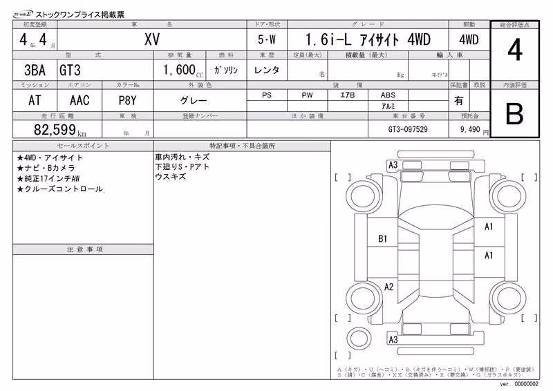 SUBARU XV