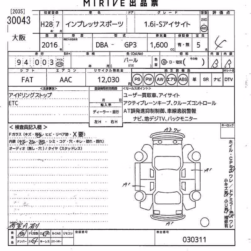 SUBARU IMPREZA