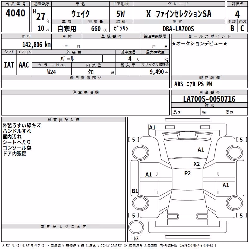 DAIHATSU WAKE