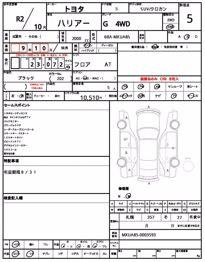 TOYOTA HARRIER