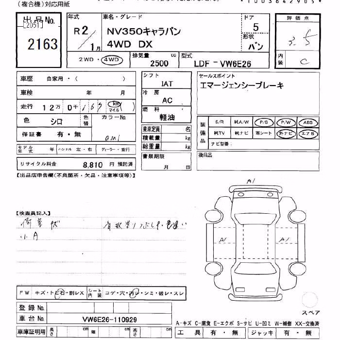 NISSAN NV350 CARAVAN