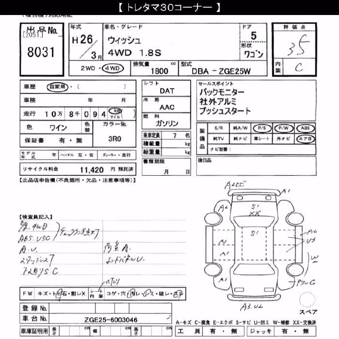 TOYOTA WISH