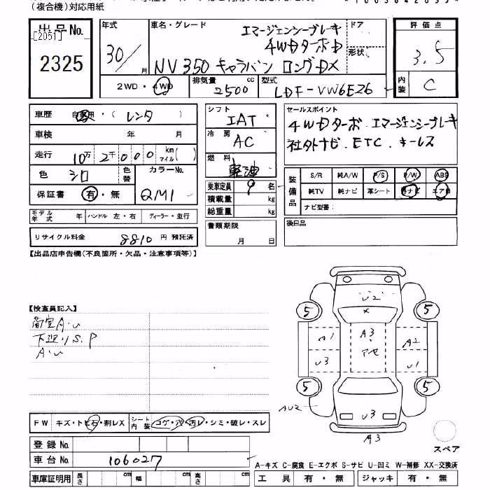 NISSAN NV350 CARAVAN