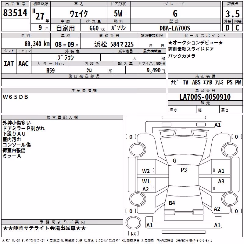 DAIHATSU WAKE