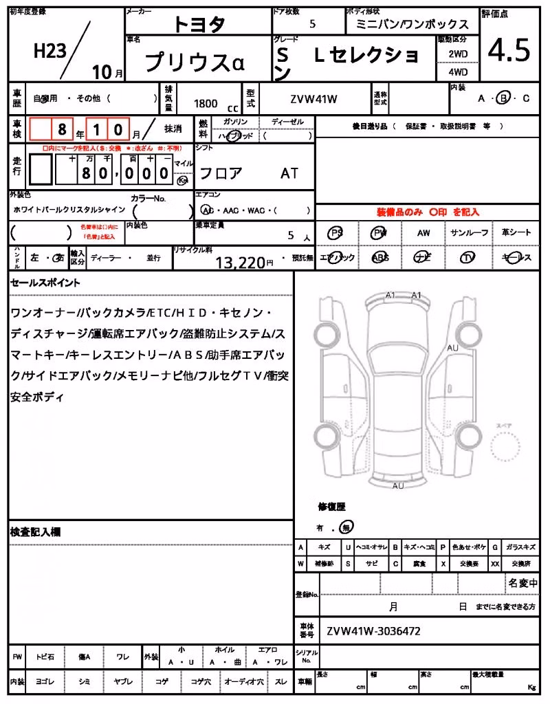 TOYOTA PRIUS ALPHA