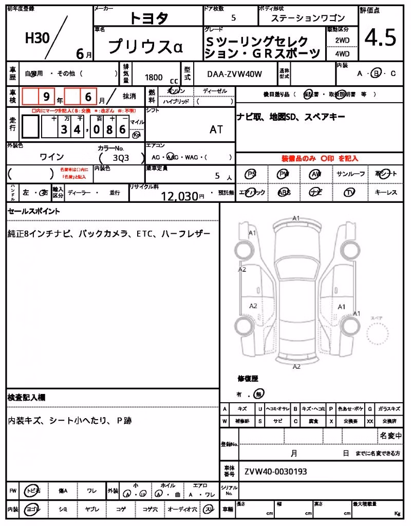 TOYOTA PRIUS ALPHA