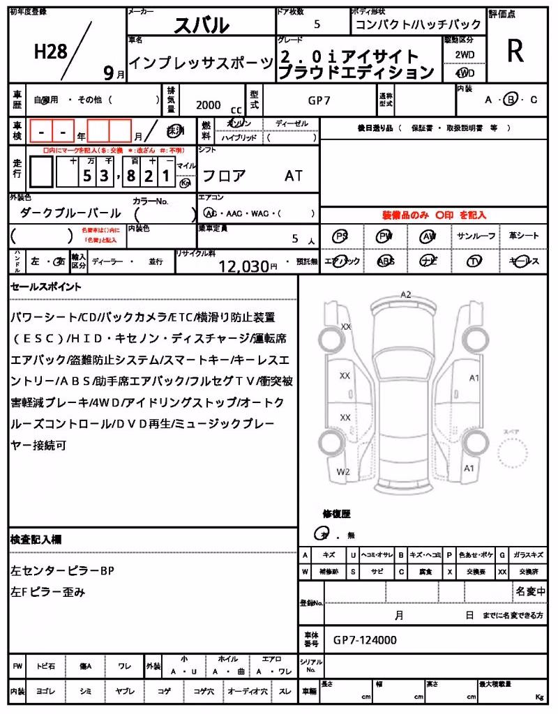 SUBARU XV