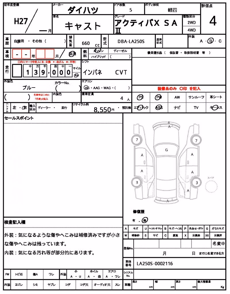 DAIHATSU CAST