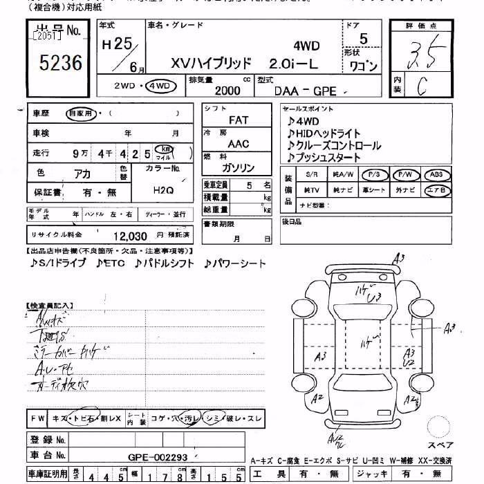 SUBARU XV