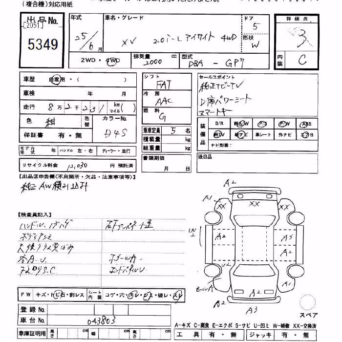 SUBARU XV