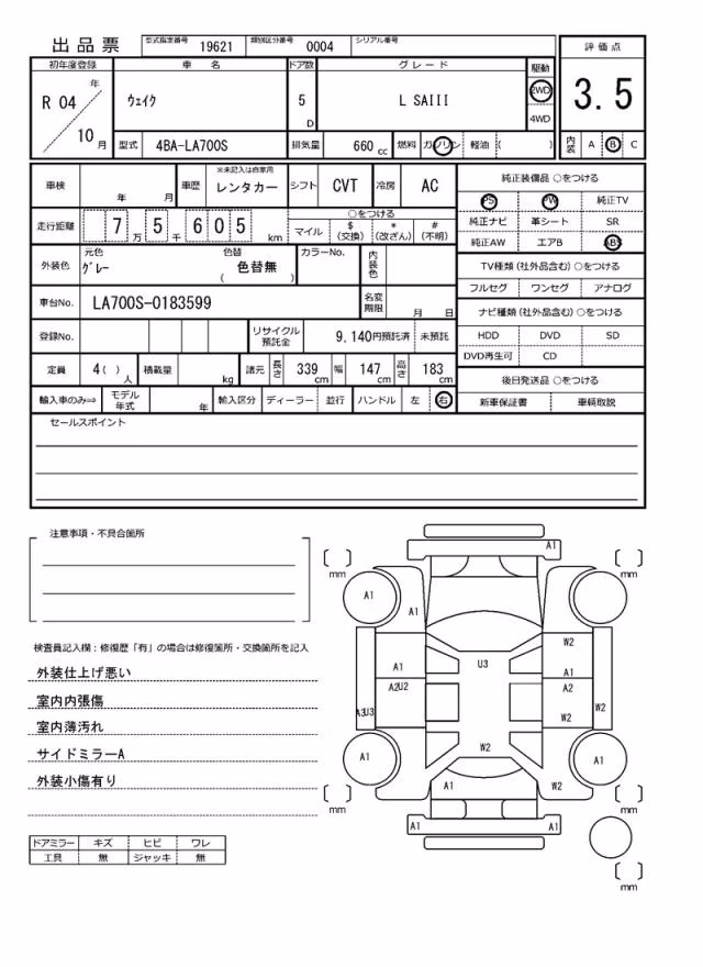 DAIHATSU WAKE