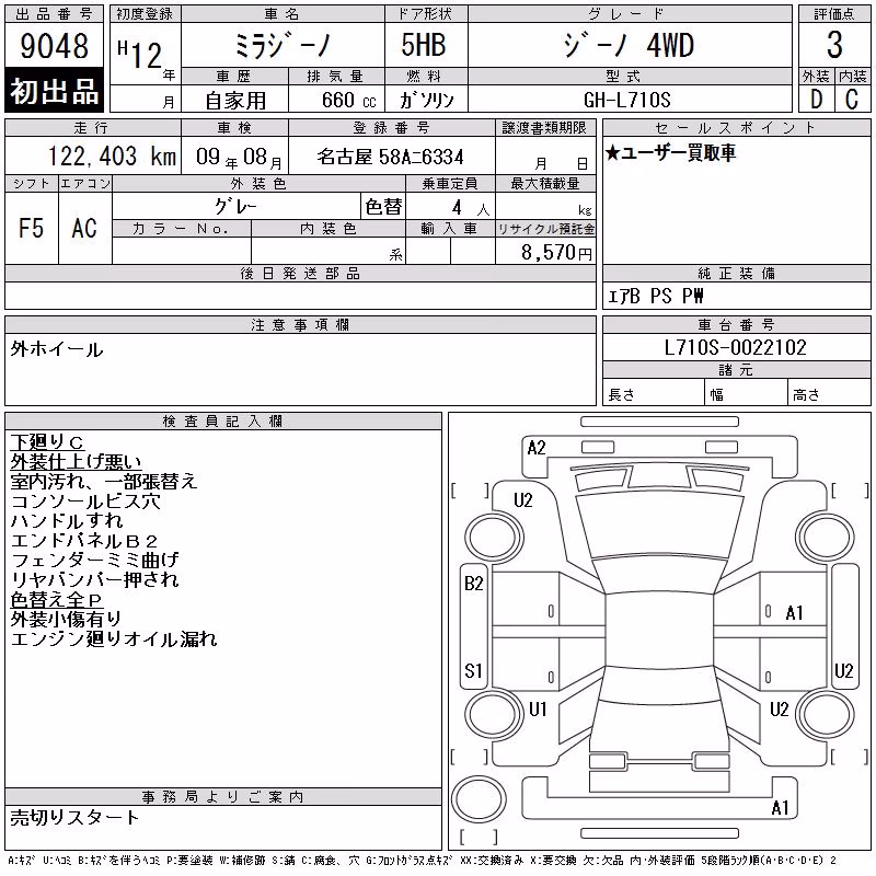 DAIHATSU MIRA GINO