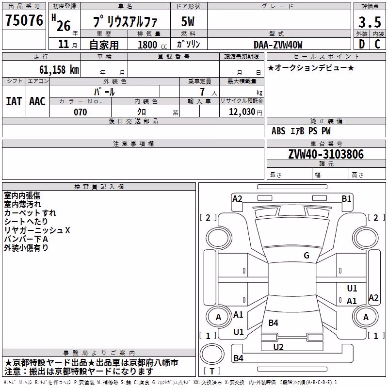TOYOTA PRIUS ALPHA