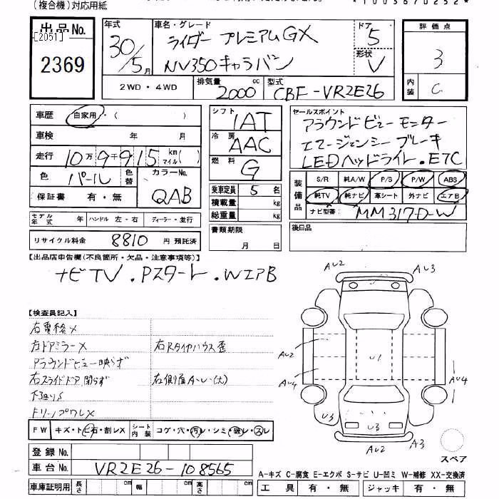 NISSAN NV350 CARAVAN
