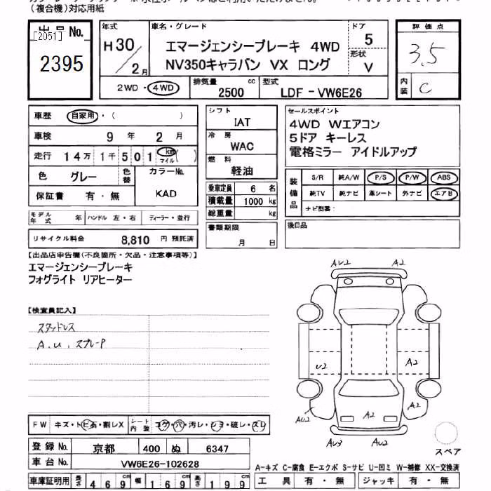 NISSAN NV350 CARAVAN