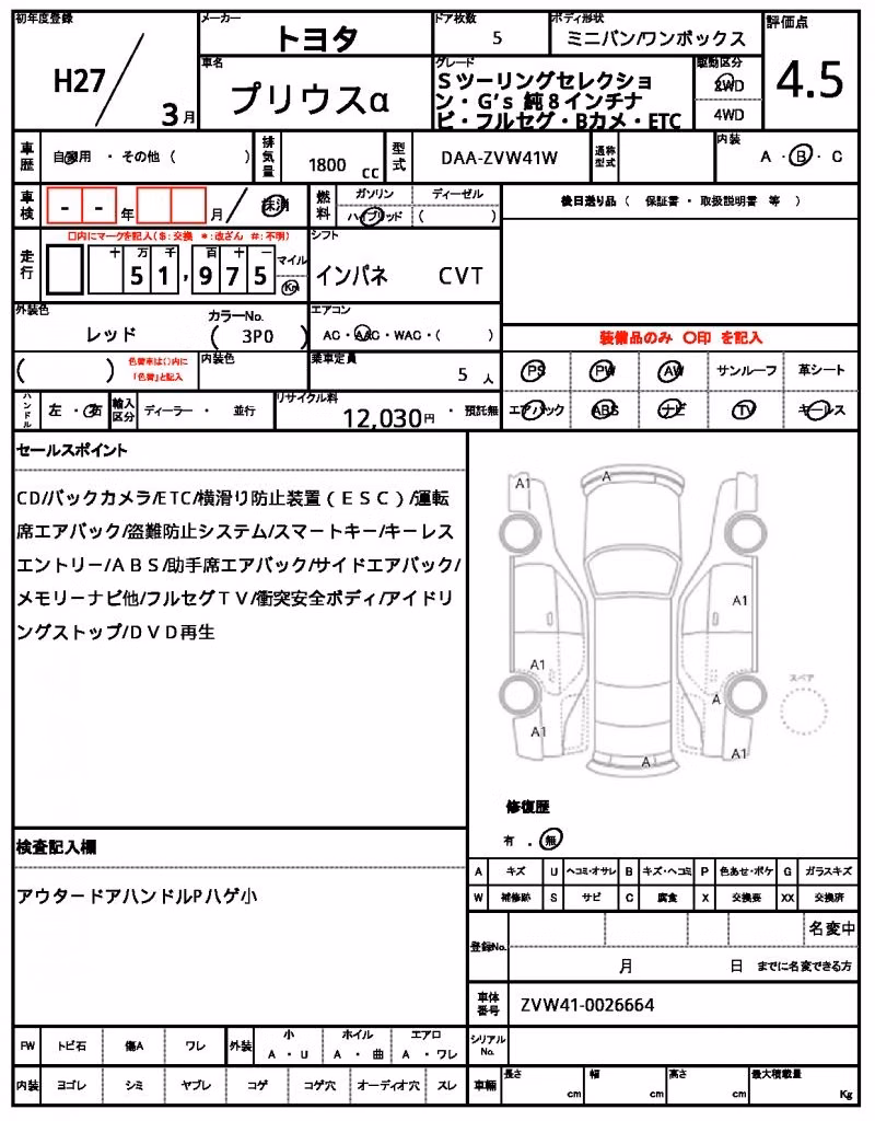 TOYOTA PRIUS ALPHA