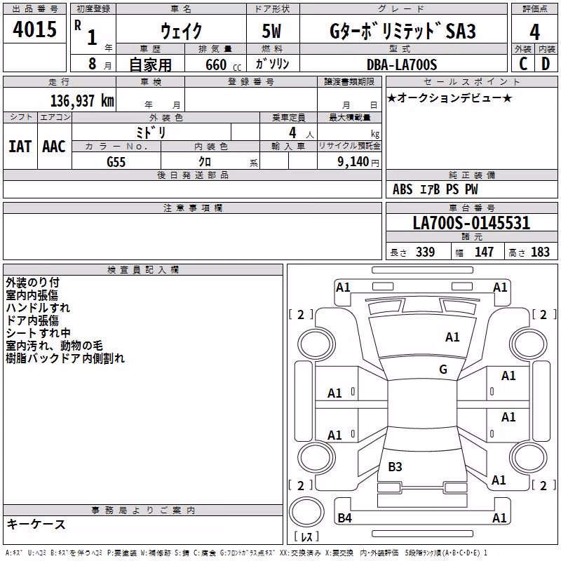 DAIHATSU WAKE