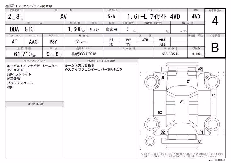 SUBARU XV