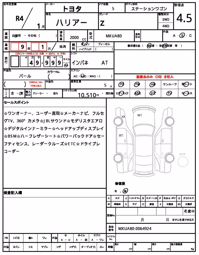 TOYOTA HARRIER