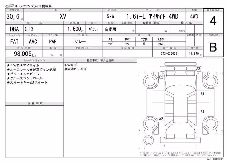 SUBARU XV