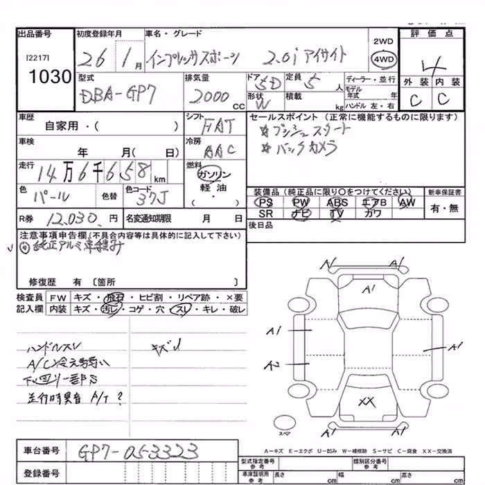 SUBARU XV