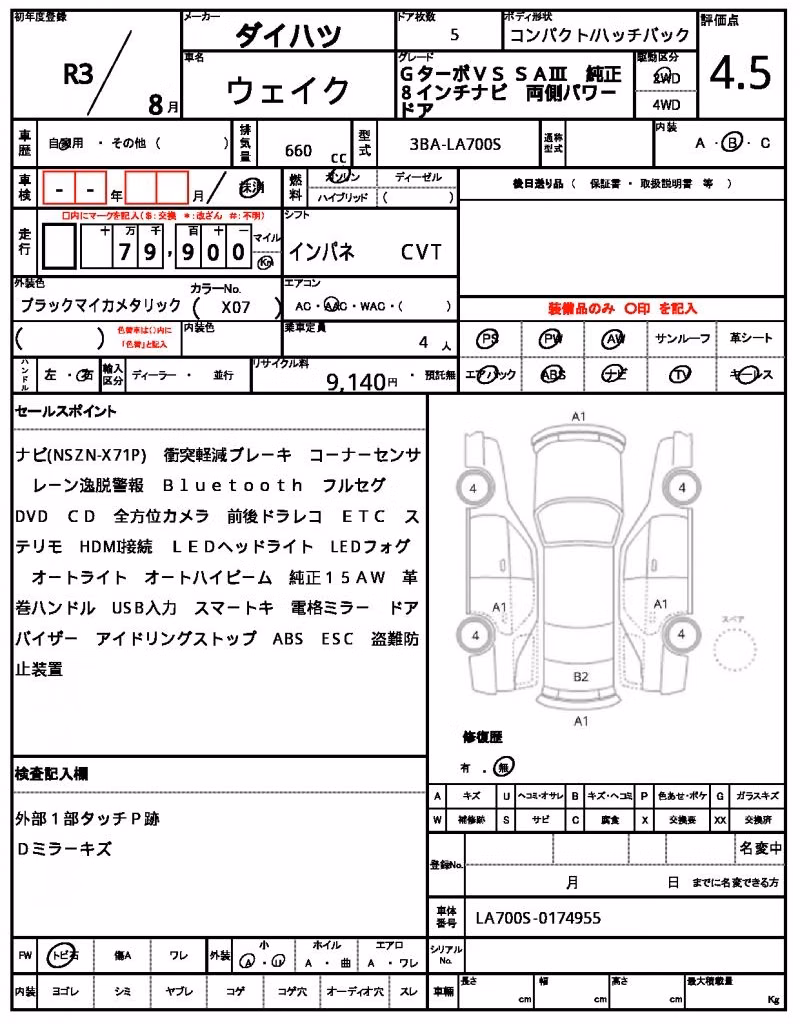 DAIHATSU WAKE