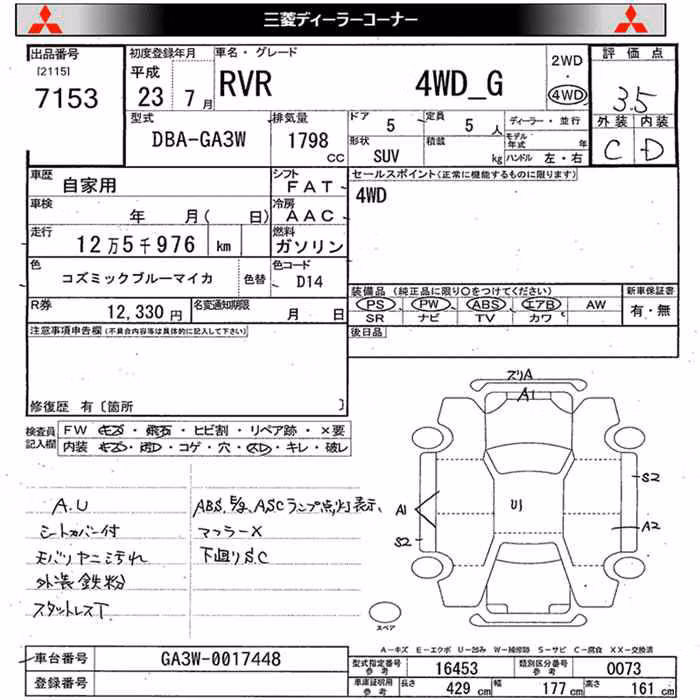 MITSUBISHI RVR