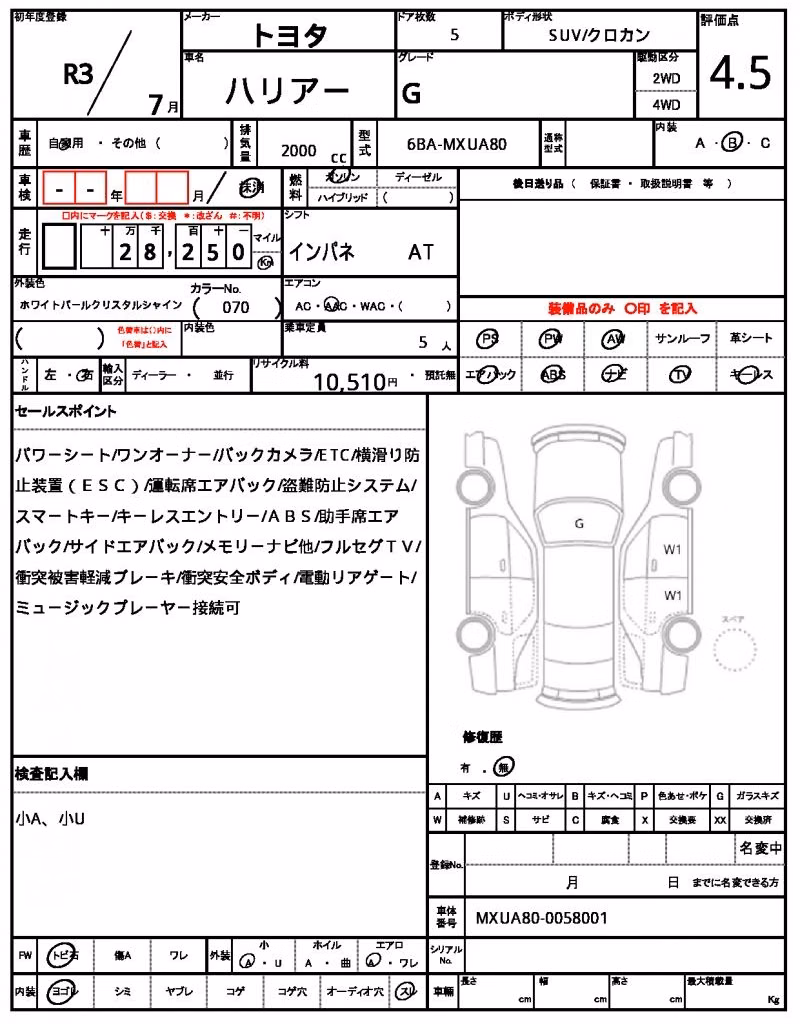 TOYOTA HARRIER