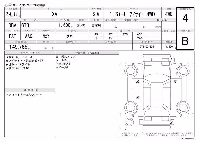 SUBARU XV