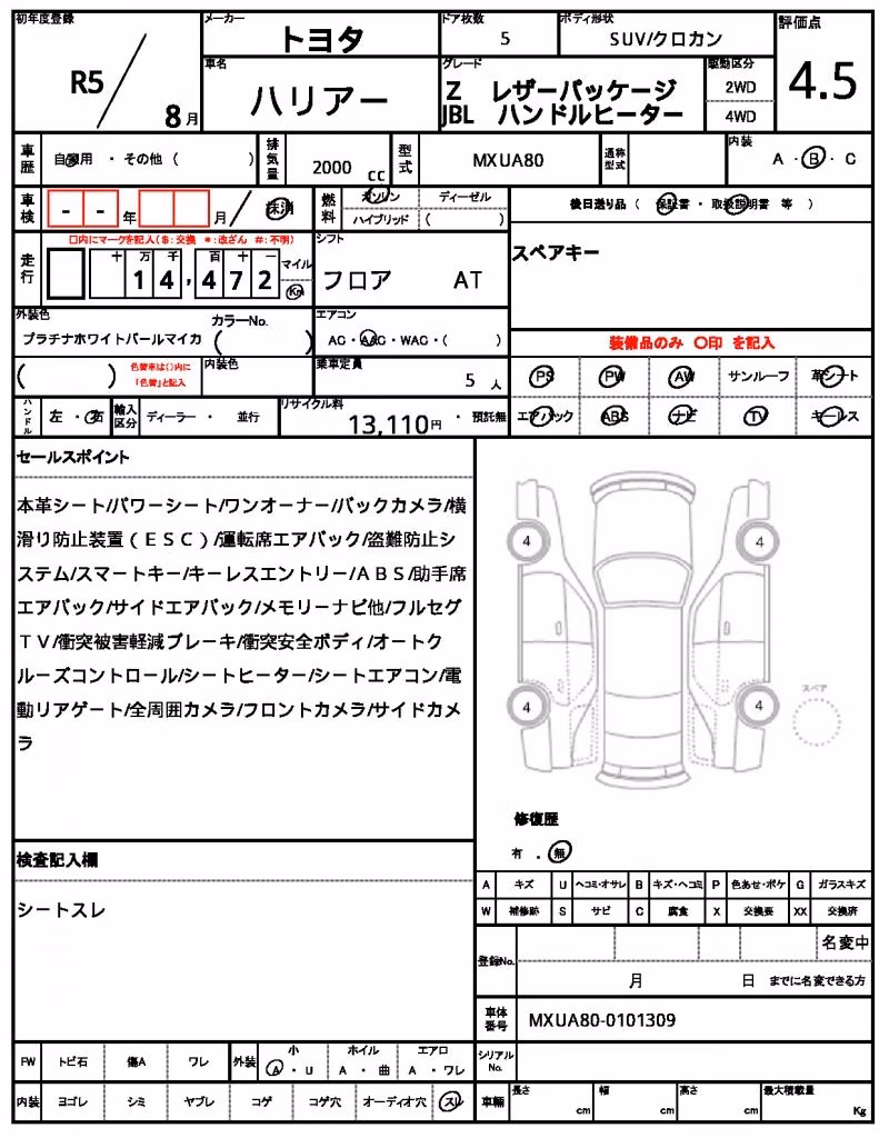 TOYOTA HARRIER