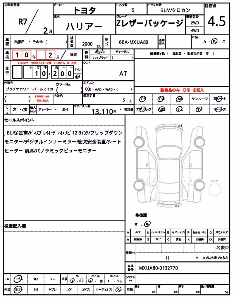TOYOTA HARRIER