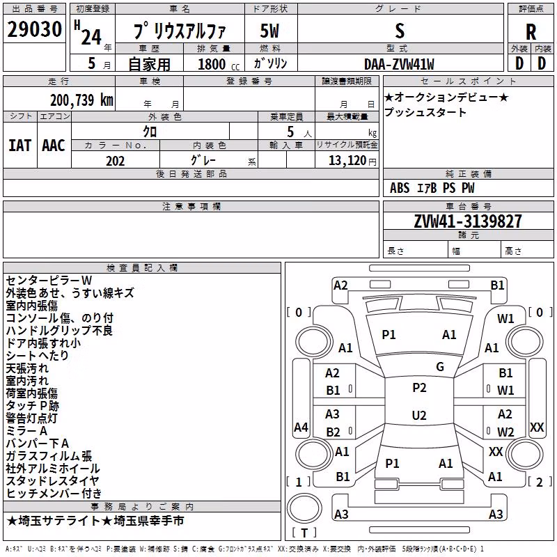 TOYOTA PRIUS ALPHA
