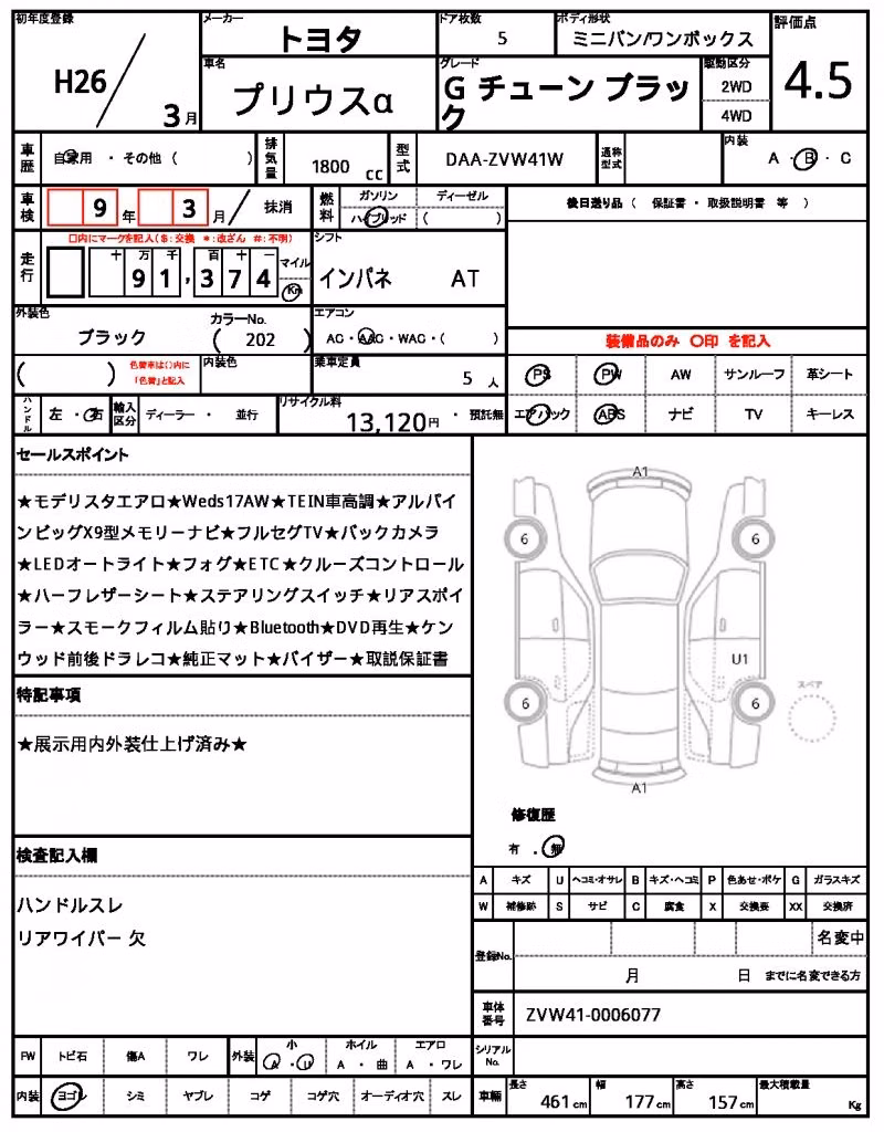 TOYOTA PRIUS ALPHA