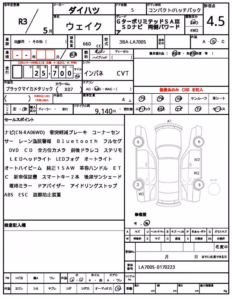 DAIHATSU WAKE